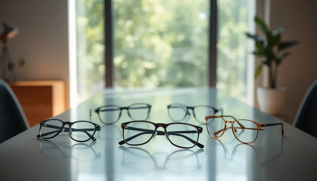 Shop stylish eyeglasses at specsdr.com featuring various elegant frames in natural lighting.