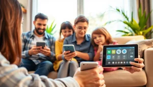 Protect your family's digital safety with solutions from https://auhra.se showcased in a cozy setting.