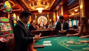 Players enjoying the thrill of gambling at UU88's luxurious online casino.