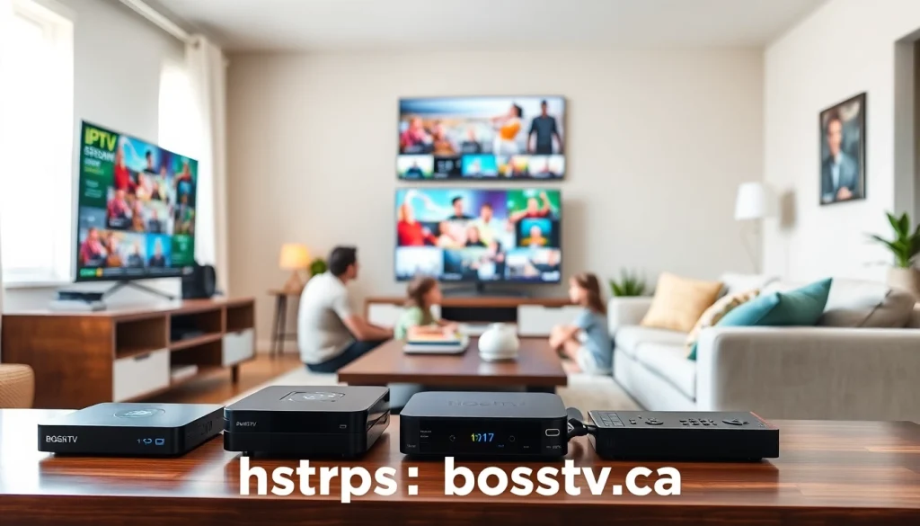 Access live channels and movies with https://bosstv.ca through a cozy IPTV home setup.