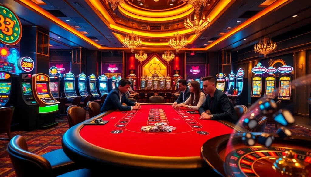 Experience excitement at MM88 casino with vibrant tables and engaging players.