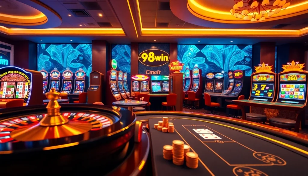Experience the excitement of 98win trang chu with engaging casino games like poker and slots.