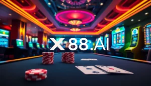 Engage in thrilling gameplay at XX88.AI with vibrant casino tables and modern gaming interfaces.