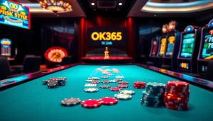 Join the excitement with the OK365 link showcasing vibrant casino games and engaging betting tables.