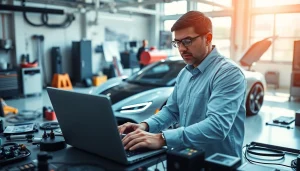 Analyze car hacking data at https://car-hack-world.com with an expert in a modern tech workshop.