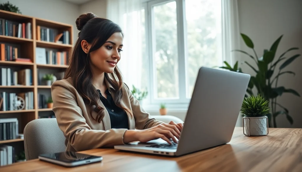 Créer du contenu engageant sur anneduboc.fr avec une professionnelle inspirée.