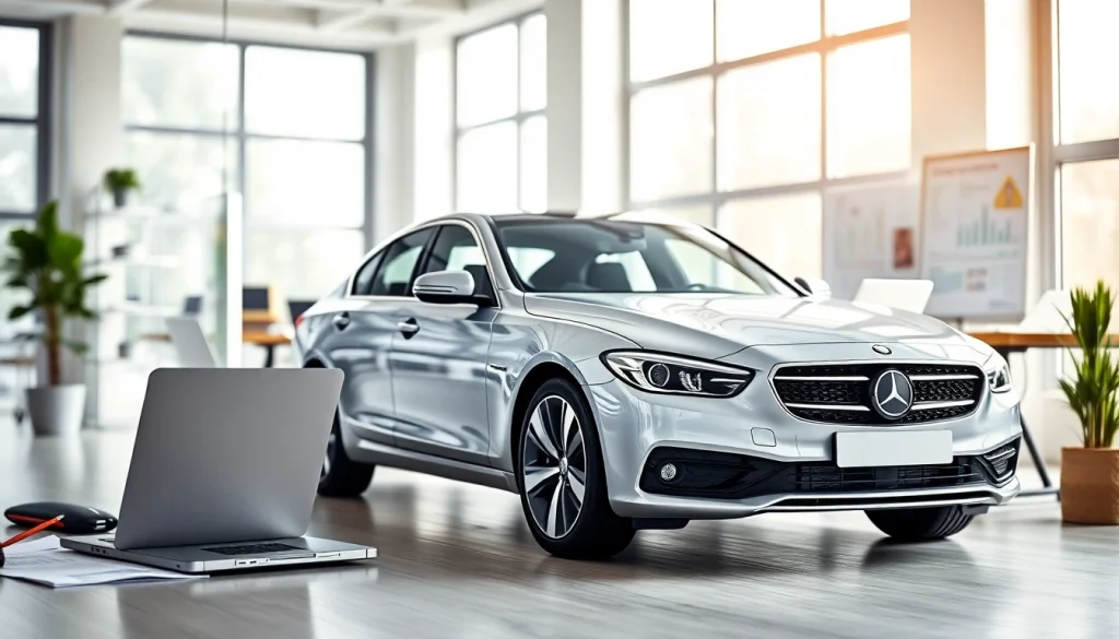 Assurancevoituremonospace.fr: Professional car insurance concept highlighting modern office workspace.