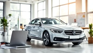 Assurancevoituremonospace.fr: Professional car insurance concept highlighting modern office workspace.