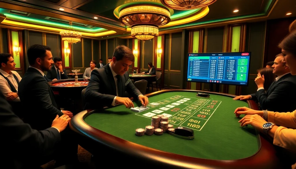 Experience the thrill of high-stakes poker at https://f8beta2.support/ with a professional dealer and excited players.
