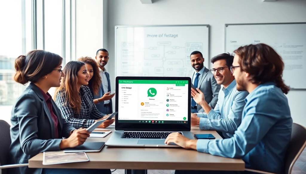 Learn what is a CRM for WhatsApp through a professional meeting showcasing conversational strategies.