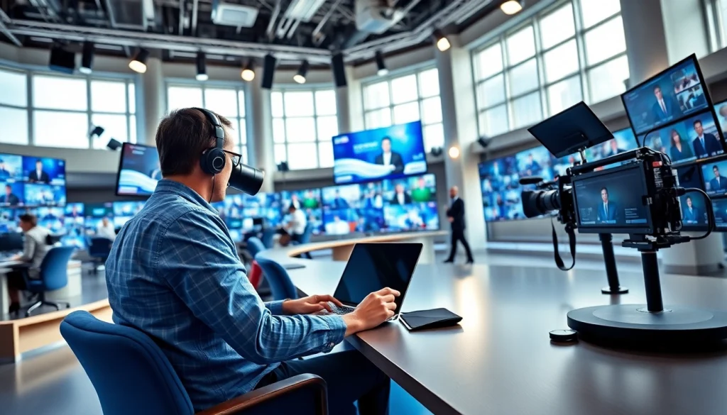 Covering the latest updates on https://news-parade.com.ua with a dynamic newsroom atmosphere.