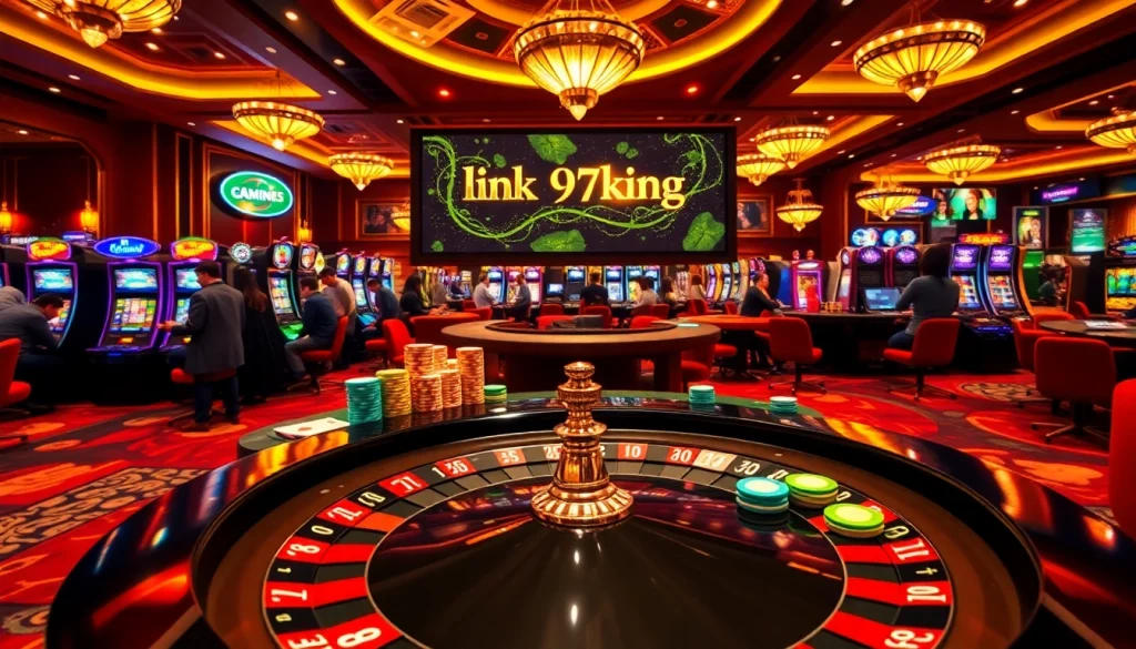 Experience the excitement of link 79king with players at a dynamic casino table.
