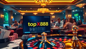 Engage in thrilling games at https://topxx88.com/ with vibrant casino visuals and excited players.