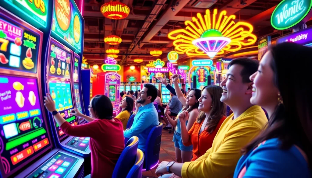 Raih kemenangan dengan petanitoto dalam suasana permainan slot yang ceria.