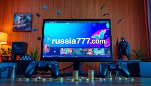 Experience gaming thrills with https://rusia777.com showcasing vibrant online entertainment elements.