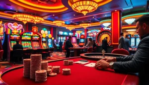 Experience thrilling gameplay on https://juliealexanderart.com/section/ as players engage in strategic casino action.