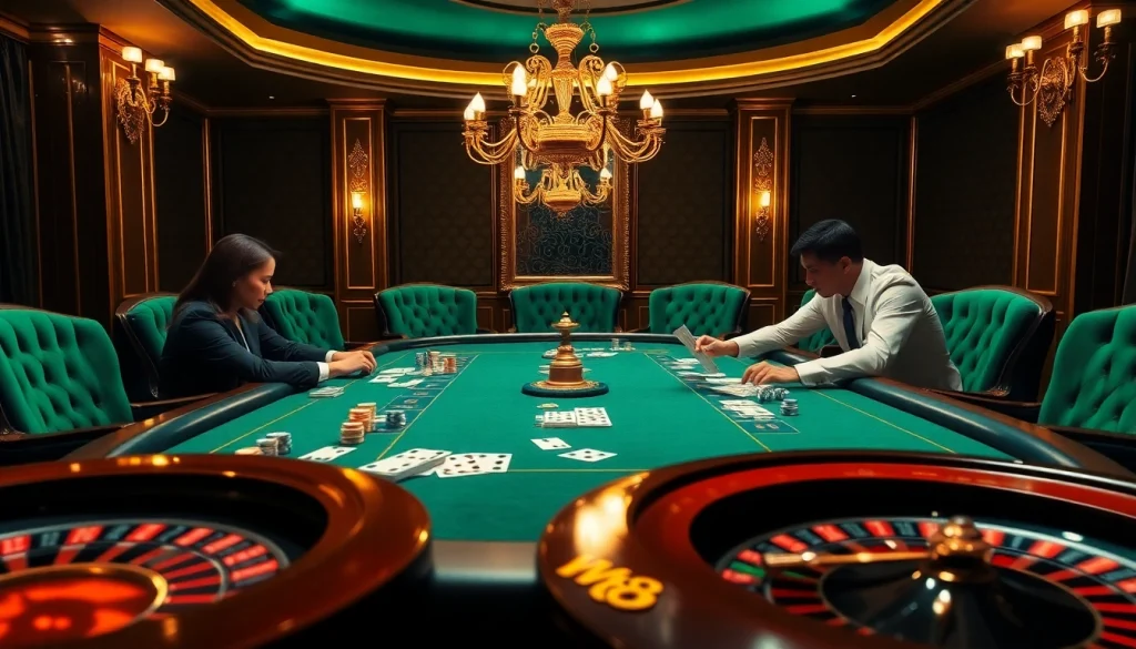 Experience the excitement of gambling at ww88's luxurious poker tables with high-stakes action.