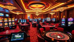 Experience the thrill of the casino with interactive elements from link 79king, showcasing vibrant games.