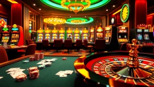 Experience the vibrant online casino atmosphere at https://xx88.cheap/ with thrilling games, cards, and chips.