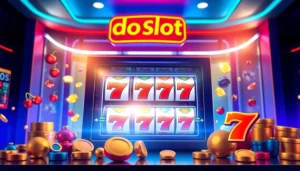 Exciting online gaming interface showcasing doaslot with vibrant symbols and a modern design.