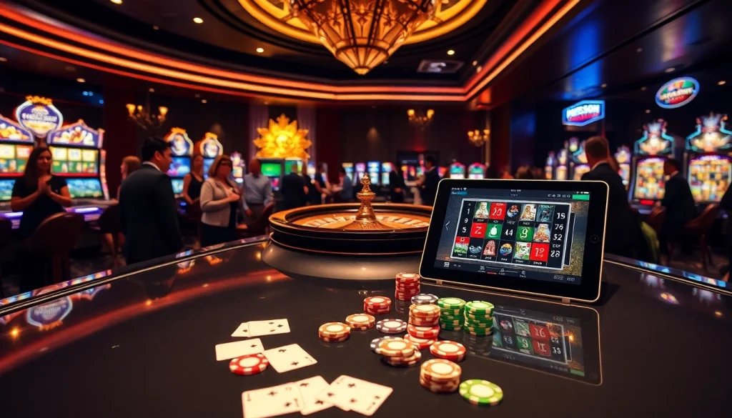 Experience thrilling gameplay with Betsson's vibrant casino games and sophisticated atmosphere.