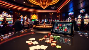 Experience thrilling gameplay with Betsson's vibrant casino games and sophisticated atmosphere.