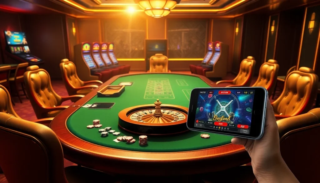 Experience the thrill of 918kiss with immersive online casino gameplay at a luxurious gaming table.