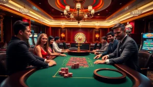 Pemain Dewanaga89 menikmati permainan poker taruhan tinggi yang mendebarkan di kasino mewah.