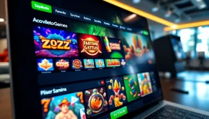 Menggambarkan sayapbola dalam antarmuka situs judi online menarik dengan warna cerah.