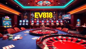 Experience the excitement of online gambling with EV88's thrilling casino offerings.
