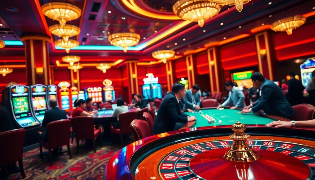 Exciting gameplay at 79kinh, showcasing dynamic table games and vibrant casino atmosphere.