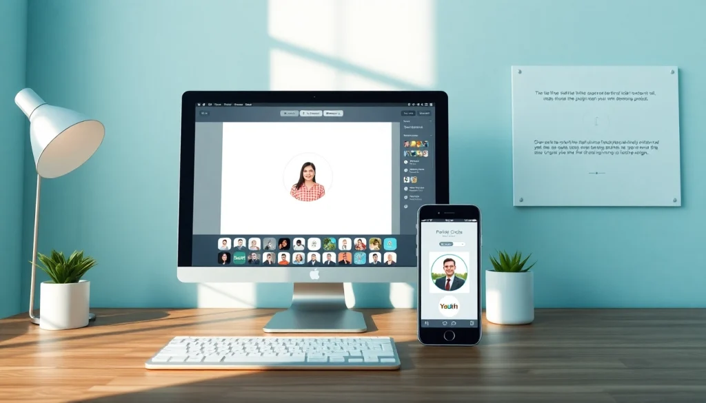 Effortlessly utilize a photo cropper for perfect circular images on any device, showcasing user-friendly tools and options.