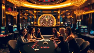 Players enjoying a thrilling game at a trusted gambling establishment, Nhà cái uy tín.