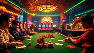 Enjoy thrilling gameplay at five88 with an immersive casino experience featuring poker and slot machines.