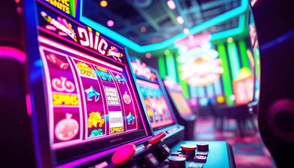 Petanitoto bermain slot online yang mendebarkan dengan mesin slot berwarna-warni dan simbol menarik.