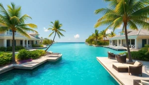 Dustin Rennie Mahogany Bay canal-front property showcasing luxurious homes and inviting outdoor spaces.