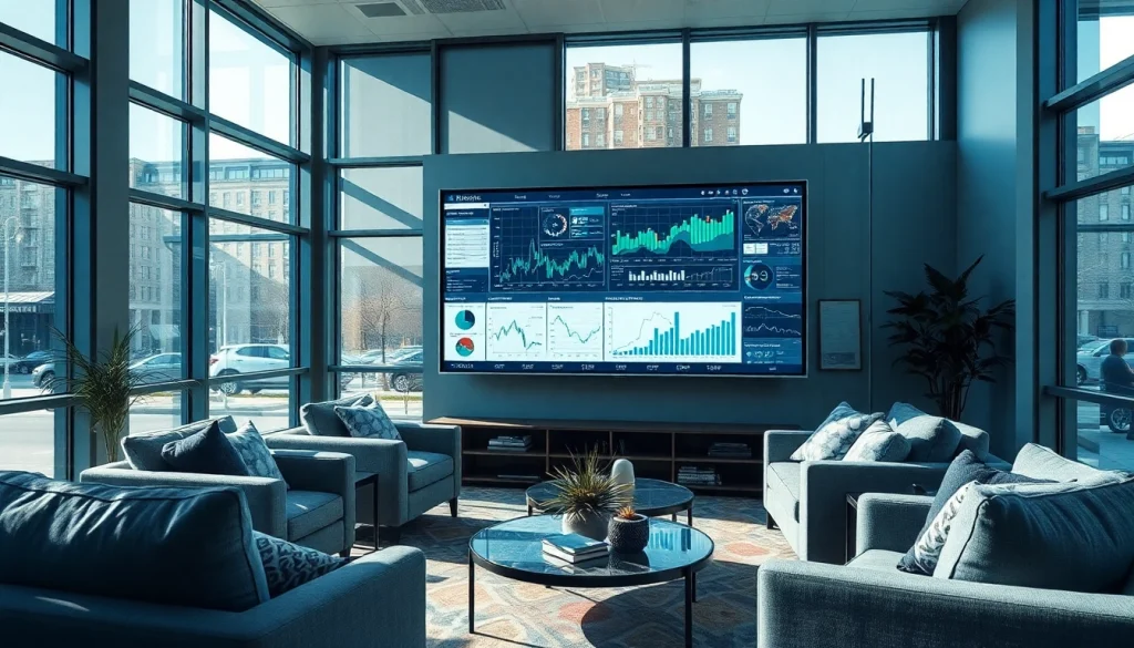 Visual representation of competitive intelligence analysis in a modern workspace.