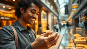 Goldankauf in der Nähe showcased by a professional buyer in a welcoming jewelry shop.