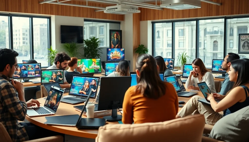 Content creators working on https://theopinionatedindian.com in a vibrant and energetic workspace.