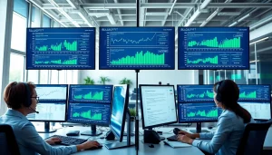 Highlighting the call center software interface used by agents for efficient customer support.