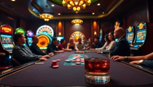 Win big with online gaming excitement at https://lucky88com.me/ featuring casino tables and playful gamblers.