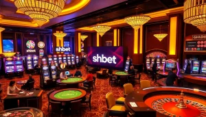 Players enjoying a thrilling experience at SHBET casino with vibrant games and excitement.