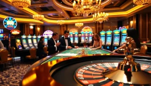 Enjoying high-stakes action at a casino table highlighting lc 88 poker chips.