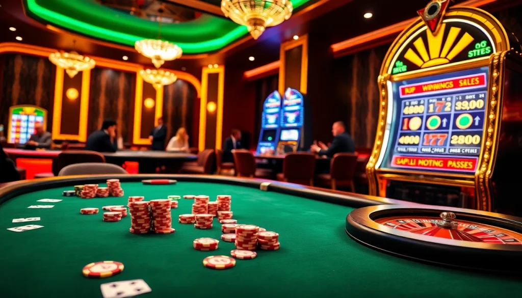 Experience the excitement of the LC 88 casino scene with vibrant tables and high-stakes gameplay.