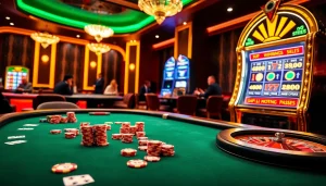 Experience the excitement of the LC 88 casino scene with vibrant tables and high-stakes gameplay.
