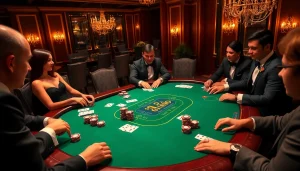 Exciting gaming scene at nhà cái sv66 with poker chips and dealer action.