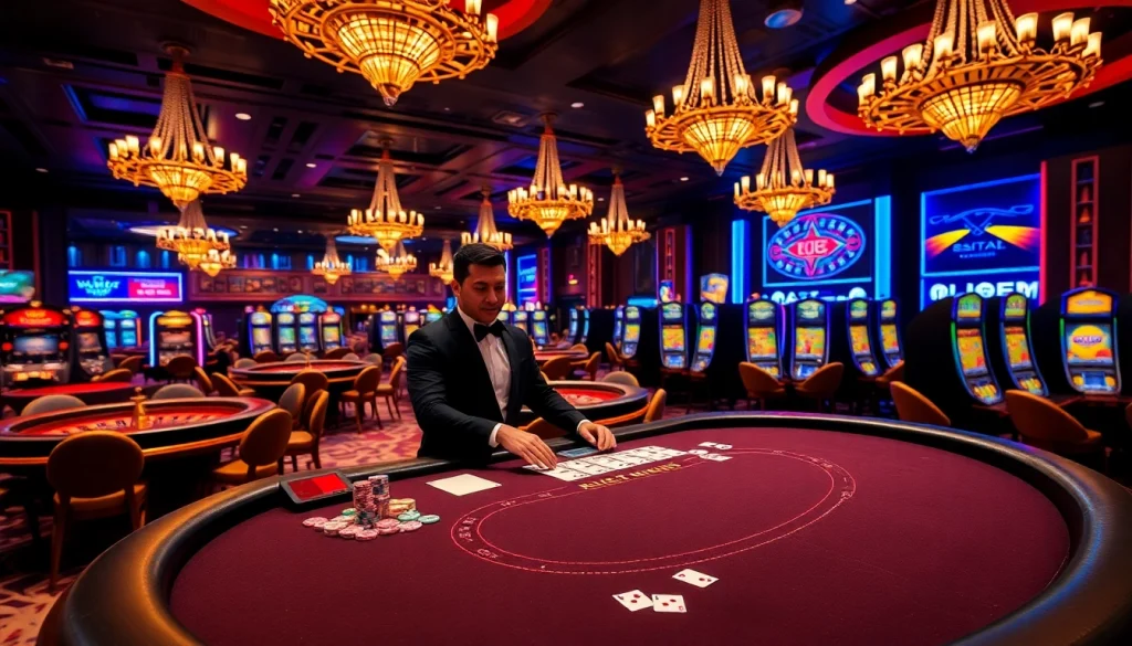 Experience the excitement of S8 with vibrant casino tables and thrilling gaming action.