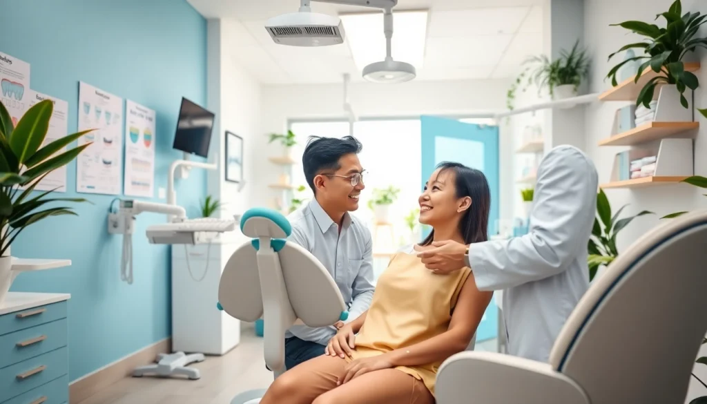 Consultation about braces Malaysia in a modern dental clinic.