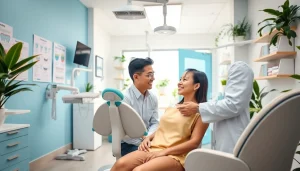 Consultation about braces Malaysia in a modern dental clinic.