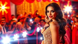 Capture of Bollywood celebrity excitement at a red carpet event featuring https://bollywoodcelebnetworth.in